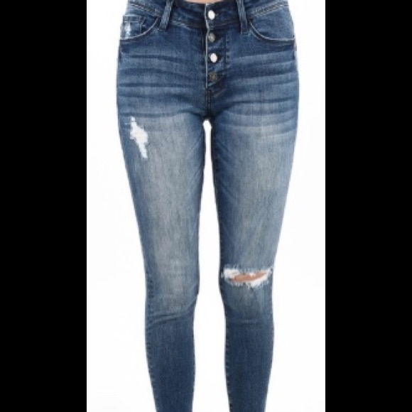Nature denim!! Super stretchy high waist! 👏👍fit - Picture 1 of 2